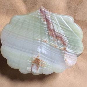 Polished marble stone jewelry box